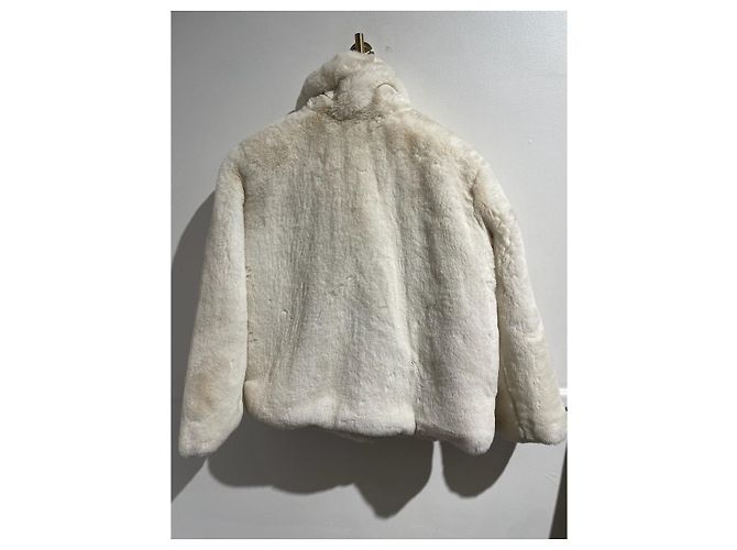 Autre Marque Abrigo de pelo sintético blanco APPARIS XS - vista 5