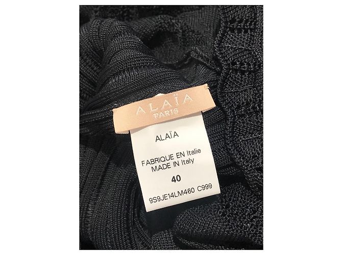 Alaïa Falda Alaia negra T.40 Negro - vista 5