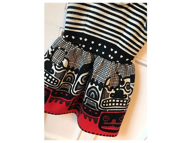 Kleid JC de Castelbajac T.S Schwarz - Ansicht 2