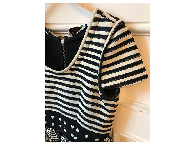 Kleid JC de Castelbajac T.S Schwarz - Ansicht 3