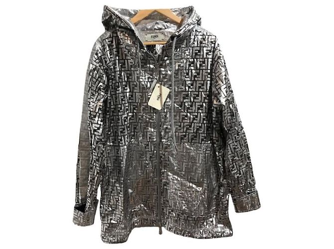 Fendi Jacke silber Gr. 40 Neu - Ansicht 11