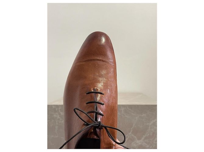 Derbies Berluti camel T.45 - vue 4