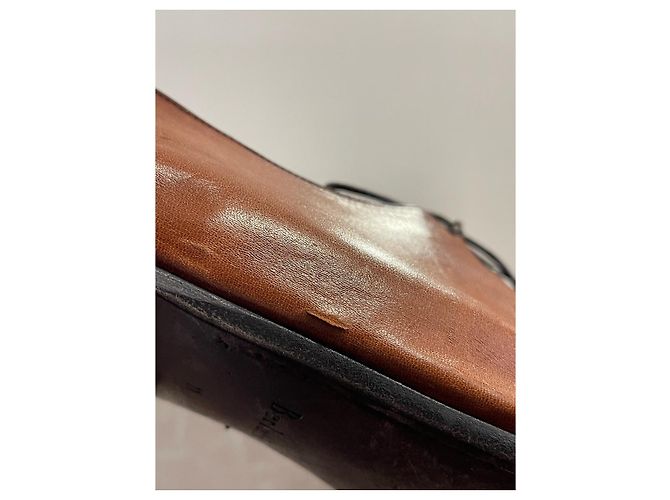 Derbies Berluti camel T.45 - vue 9