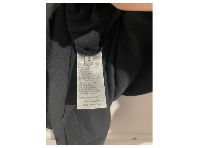Courreges Camiseta Courrèges negra T.XS Negro - vista 7