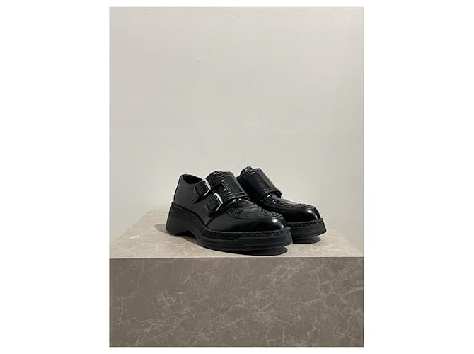 Hermès Derbies Hermes nere T.37 Nero - vista 2