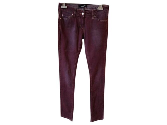 Jeans Isabel Marant Prune T.1 Dark red - view 5