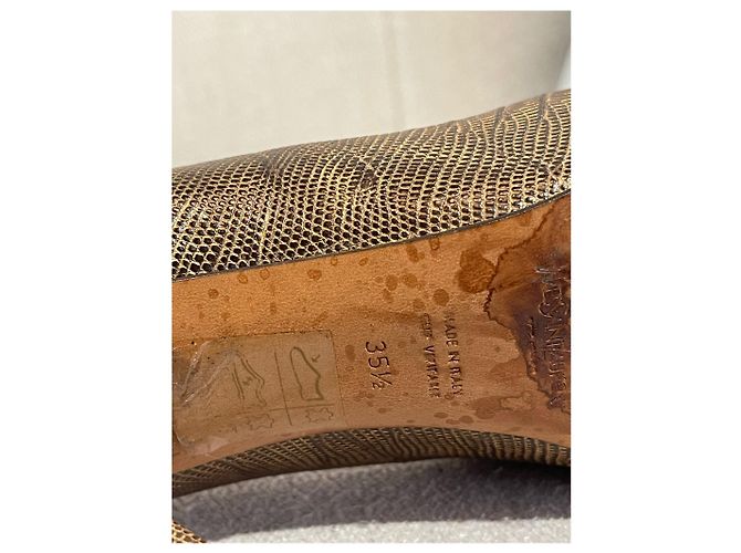 Décolleté Yves Saint Laurent marrone T.35,5 - vista 5