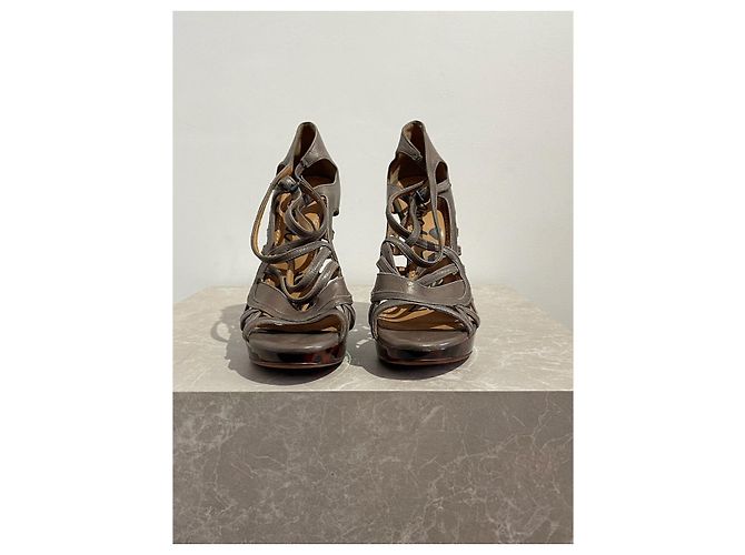 Décolleté Lanvin marrone T.39,5 - vista 3