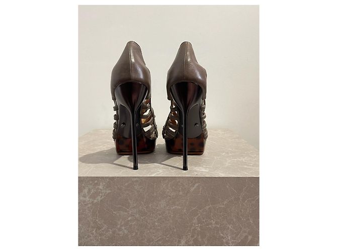 Décolleté Lanvin marrone T.39,5 - vista 4