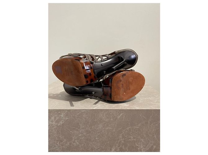 Décolleté Lanvin marrone T.39,5 - vista 5