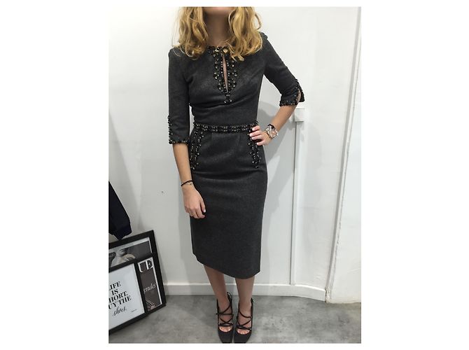 Azzaro Kleid grau T.36 - Ansicht 2