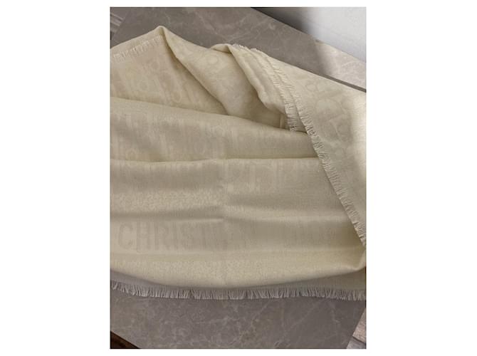 Christian Dior Sciarpa Dior Oblique ecru Beige - vista 4