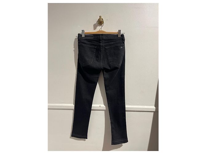 Jeans Rag & bone Dre Capri T.26 Nero - vista 3