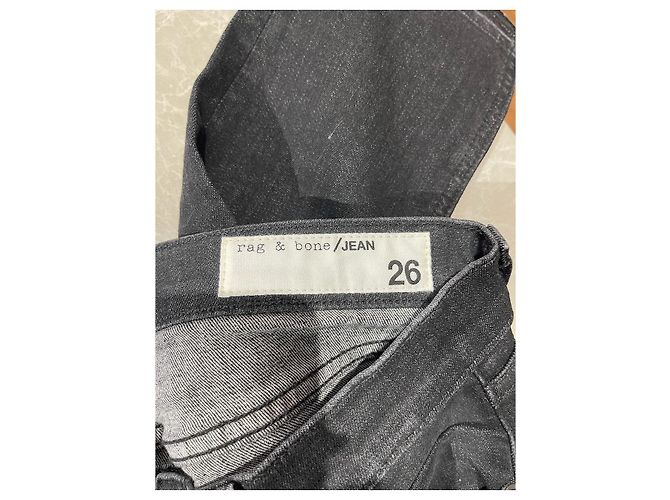 Jeans Rag & bone Dre Capri T.26 Nero - vista 4