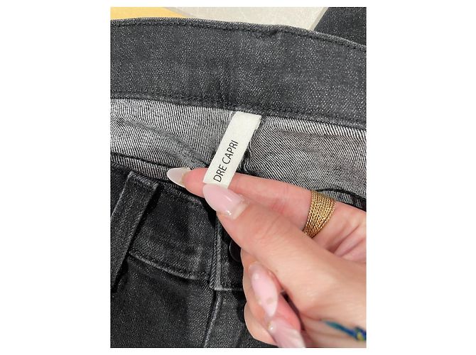 Jeans Rag & bone Dre Capri T.26 Nero - vista 5