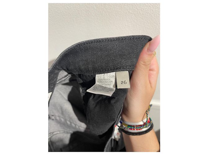 Jeans Rag & bone Dre Capri T.26 Nero - vista 6