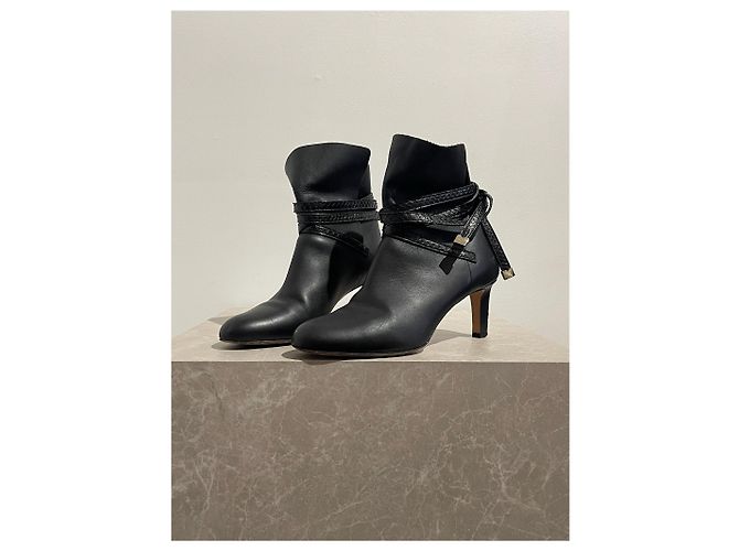 Stivaletti Jimmy Choo neri T.38 Nero - vista 3