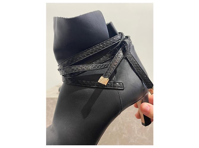 Stivaletti Jimmy Choo neri T.38 Nero - vista 4