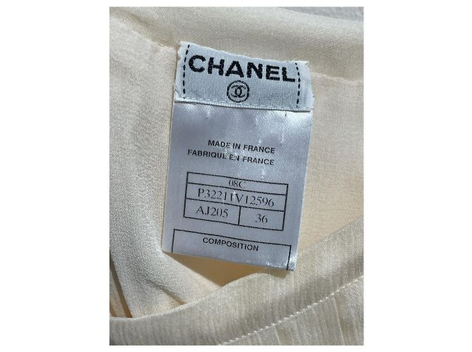 Chanel Kleid ecru T.36 Beige - Ansicht 6