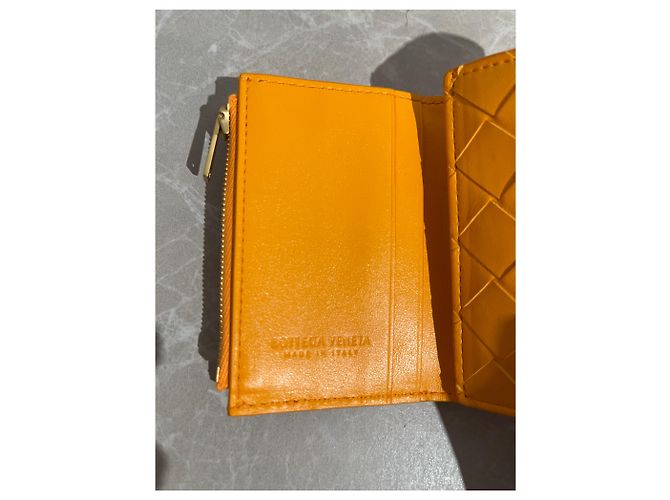 Monedero Bottega Veneta naranja - vista 5
