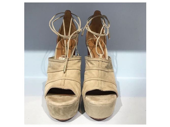 Sandali Aquazzura T.39 Beige - vista 2