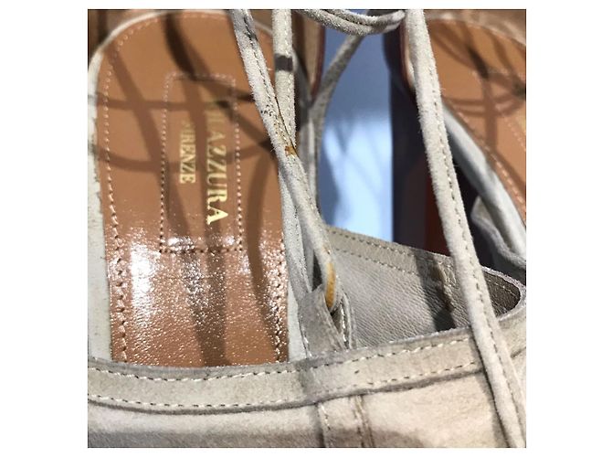 Sandali Aquazzura T.39 Beige - vista 3