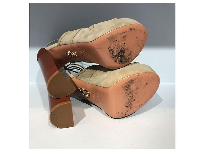 Sandali Aquazzura T.39 Beige - vista 5