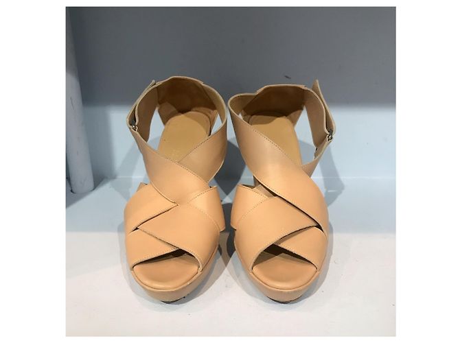 Hermès Sandali Hermes beige T.36,5 - vista 2