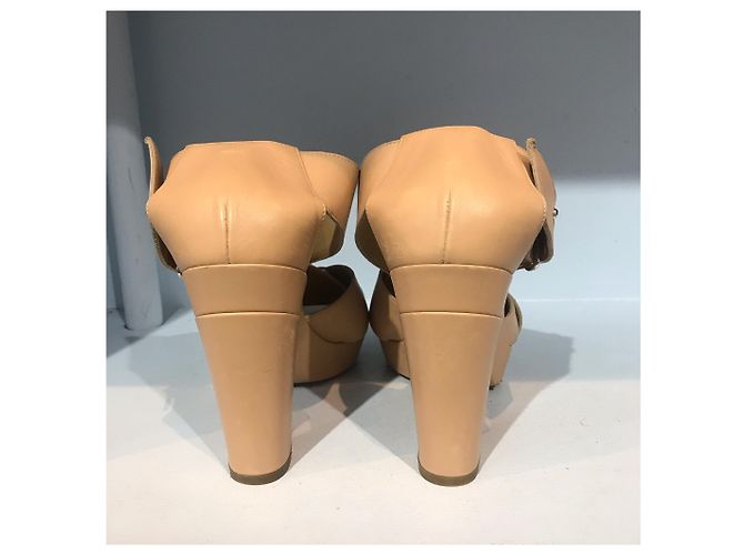 Hermès Sandali Hermes beige T.36,5 - vista 3