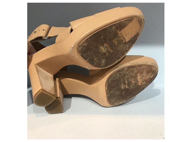 Hermès Sandali Hermes beige T.36,5 - vista 6