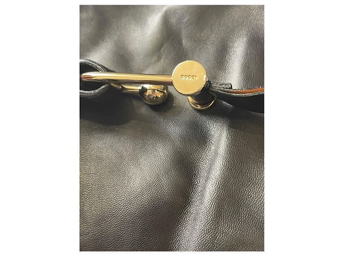 Falda Gucci cuero negro T.34 - vista 3