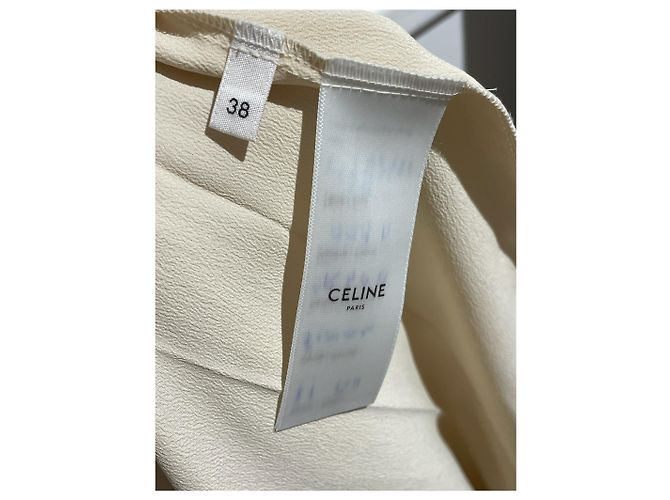 Céline Abito Celine ecru T.38 Beige - vista 7