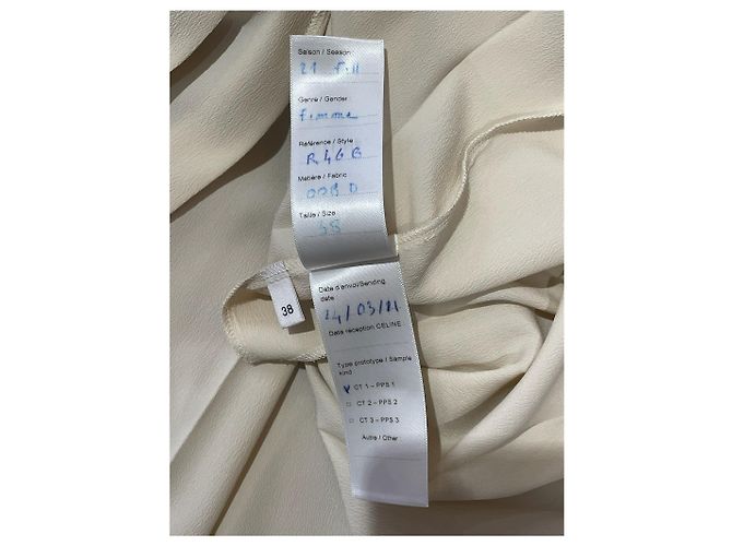 Céline Abito Celine ecru T.38 Beige - vista 8
