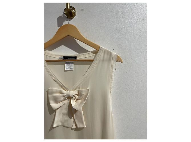 Dsquared2 Top Dsquared écru T.40 Beige - vista 2