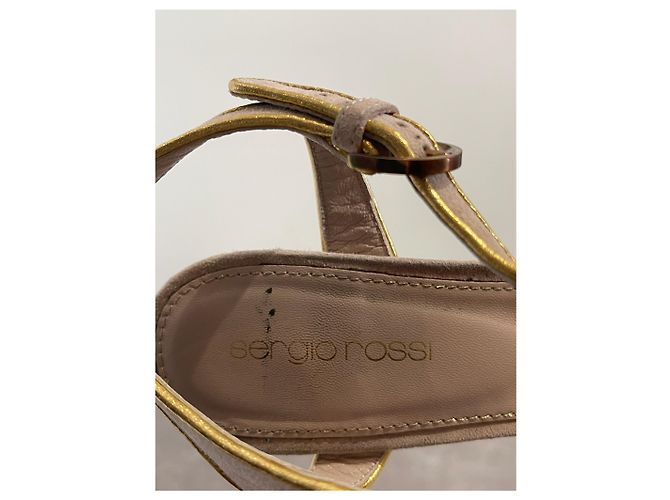 Sandali Sergio Rossi beige T.38.5 - vista 9