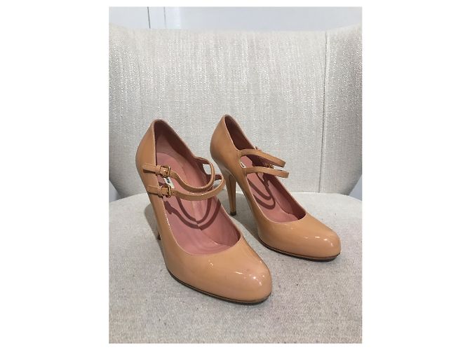 Décolleté Miu Miu babies T.35,5 Beige - vista 3