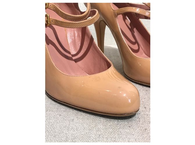 Décolleté Miu Miu babies T.35,5 Beige - vista 4