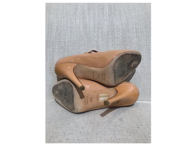Décolleté Miu Miu babies T.35,5 Beige - vista 8