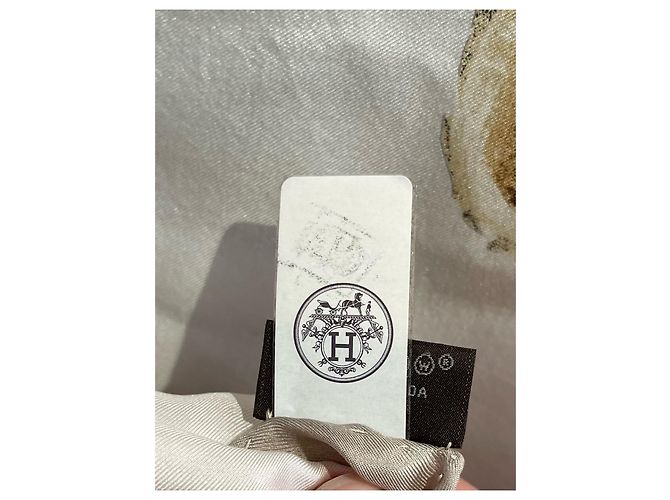 Hermès Hermes Halstuch 140 Acinonyx Jubatus NEU Beige - Ansicht 10