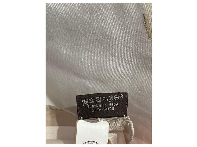 Hermès Hermes Halstuch 140 Acinonyx Jubatus NEU Beige - Ansicht 11