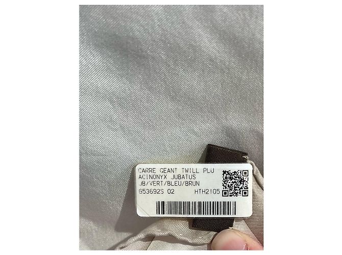 Hermès Hermes Halstuch 140 Acinonyx Jubatus NEU Beige - Ansicht 9