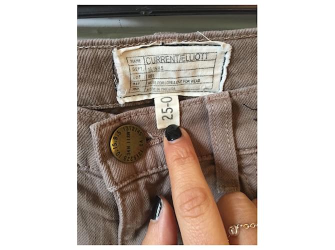 Jeans Current Elliott beige T.25 - vista 3