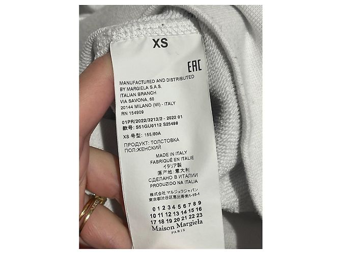 Maison Martin Margiela Sudadera Maison Margiela blanco T.XS - vista 7