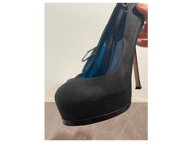 Décolleté Yves Saint Laurent neri T.39 Nero - vista 4