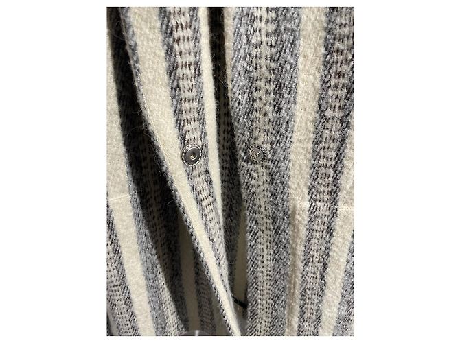 Iro Strickjacke mit Streifen Beige XS - Ansicht 4