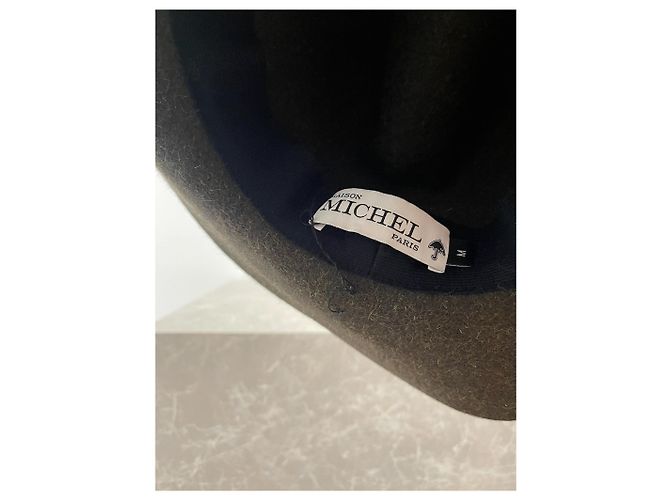 Cappello Maison Michel kaki T.M Cachi - vista 4