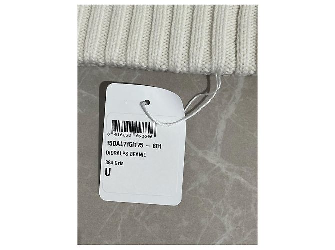 Berretto Dior in lana e cashmere grigio - vista 4