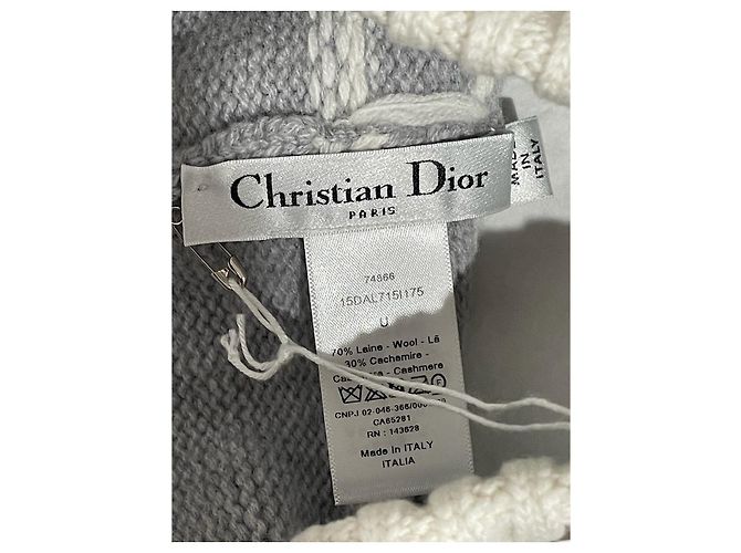 Berretto Dior in lana e cashmere grigio - vista 5
