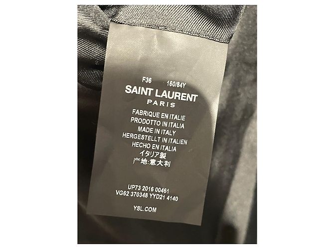 Giacca Saint Laurent blu navy T.36 - vista 6