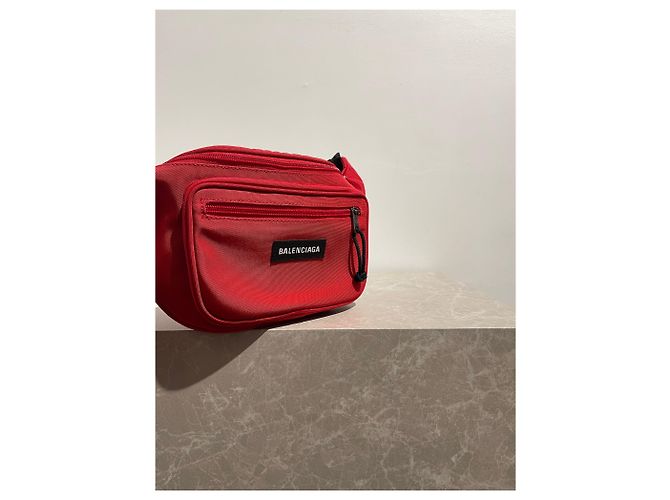 Borsa cintura Balenciaga rossa Rosso - vista 4